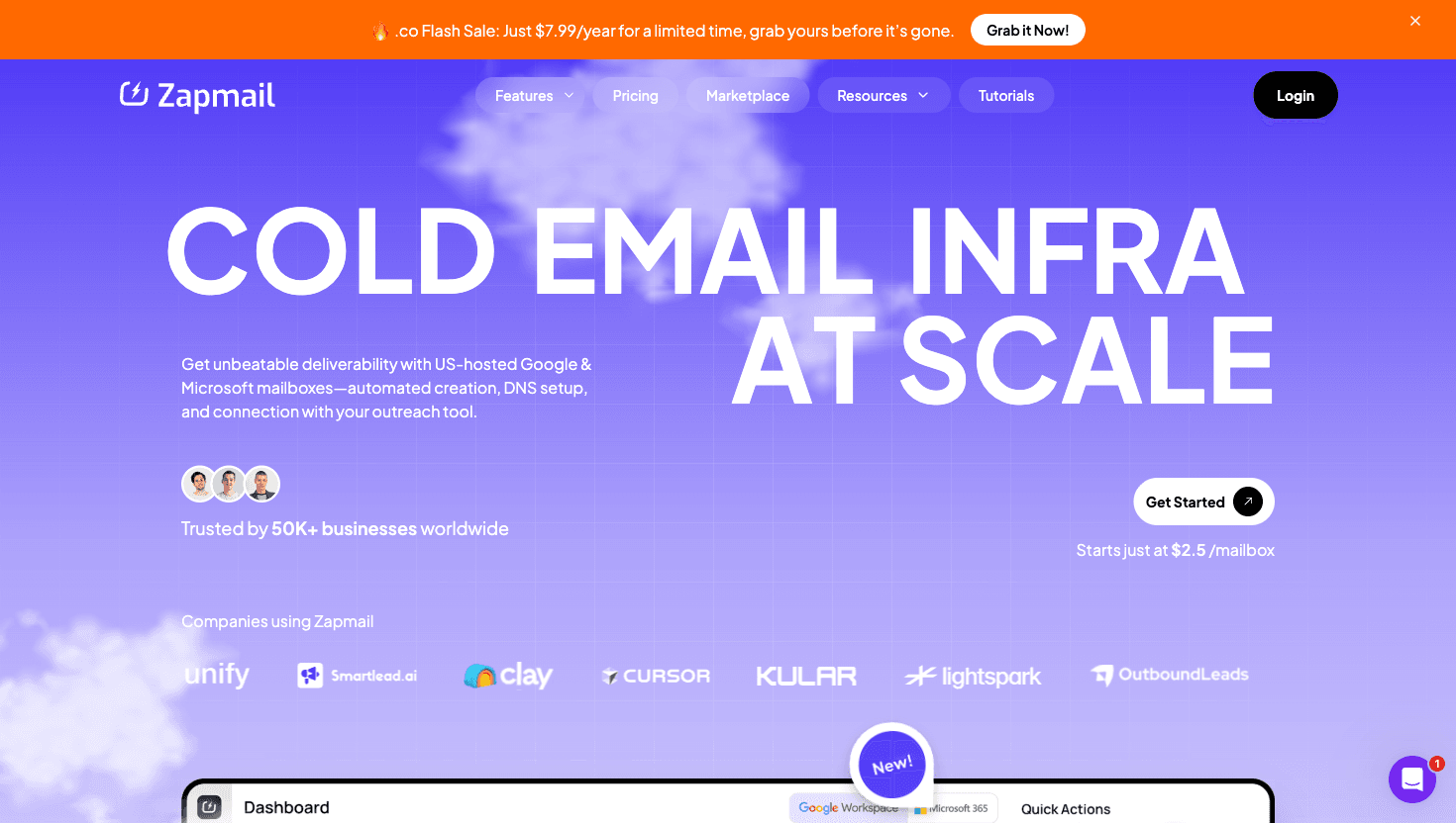 Zapmail homepage