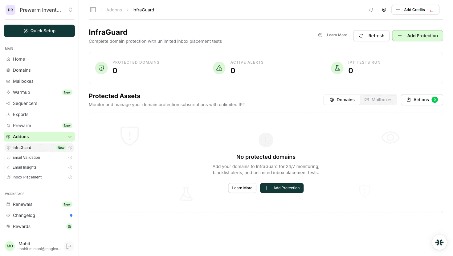 InfraGuard domain protection